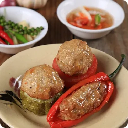 Khổ qua nhồi chả cá kho